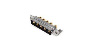 D-Sub Connector, Angled, Plug, 5W5, Signal Contacts - 0, Special Contacts - 5